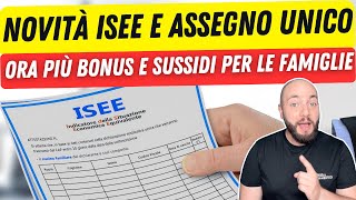 ASSEGNO UNICO E ISEE la novità Arriva anche Subentro Patronato e novità ISEE [upl. by Llednov542]