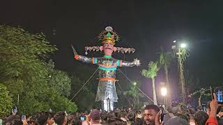 Ravan Dahan at Lajpat Nagar Naryanpurwa Kanpur 2024 kanpur ravan festival mela reels fireworks [upl. by Siegler]