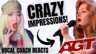 🤯AGT Merisss Beddows vocalcoachreaction [upl. by Mirna]