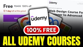 How to Get Paid Udemy Courses for FREE with Certificates in 2024  FREE Courses [upl. by Jonie]