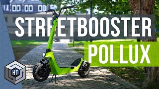 Streetbooster POLLUX angetestet OffRoad EScooter mit Wechselakku Überblick [upl. by Illehs]