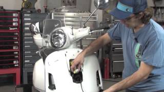 Vespa GTSGTVSuper New Generation LED Front Running LightTurn Signal Kit [upl. by Nagorb236]