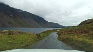 Rainy Drive Along Hardknott Pass Wasdale to Ambleside English Countryside 4K [upl. by Ripp]