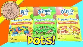 dippin dots Popping Candy Mint Chocolate  Banana Split  Rainbow Ice [upl. by Nidak]