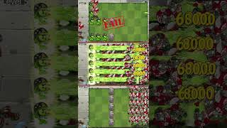 Pvz 2  Mega Gatling pea Plant Vs 50 All Star Zombies shorts [upl. by Atnohsal]