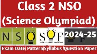 SOF INTERNATIONAL SCIENCE OLYMPIAD NSO CLASS2SCIENCE Quiz FoR Class 2ndSCIENCE OLYMPIAD 202425 [upl. by Edin]