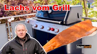 Lachs grillen so einfach gehts  Lachs vom Gasgrill  Sehr lecker 😋 [upl. by Ssidnac]