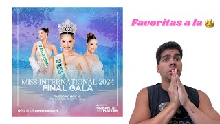 Miss Internacional 2024 Predicción Final 👑👑👑 [upl. by Eirovi133]