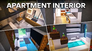 EASY Modern Apartment Interior Tutorial in Minecraft [upl. by Franklin]