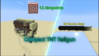 Small TNT Railgun in Minecraft [upl. by Danelle]