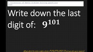 Number Patterns  Number Theory  Competition Maths  Practise Questions [upl. by Ierbua]