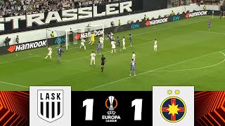 LASK vs FCSB 11  Playoff UEFA Europa League 202425  Repere meciuri [upl. by Renae]