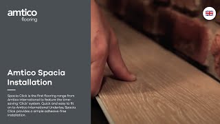 Amtico Spacia Click Installation Video English Official [upl. by Lucy193]