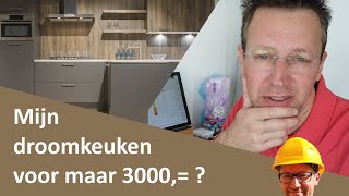 Goedkope droomkeuken met 2e hands IKEA en wrapping  Zelf Een Huis Bouwen [upl. by Ddene512]