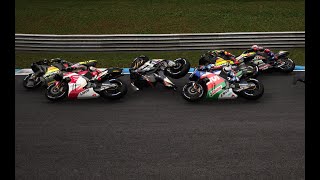 Alex Marquez crashes into Darryn Binder at the Australian MotoGP [upl. by Nimsay]