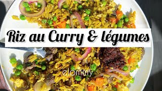 Comment préparer du riz au curry avec légumes [upl. by Nolubez790]