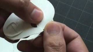 How to make a Kirigami Bunraku Samurai FingerKey Puppet [upl. by Adnawot]