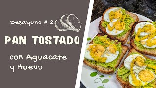 Pan tostado con Aguacate [upl. by Hachmin908]