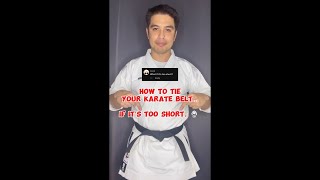 Is your karate belt too short Here’s the solution 🥋 [upl. by Orecic548]