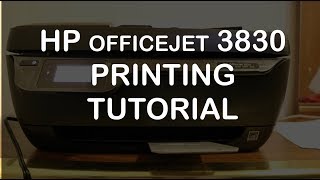 HP Officejet 3830 Wireless Printing  Mac Book review [upl. by Mistrot]