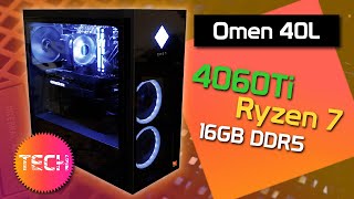 Omen 40L Gaming Desktop Review R7 7700 4060 TI 16GB – An Outstanding Take on 40 Series PCs [upl. by Mackenie]