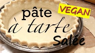 Pâte sablée  fond de tarte salé sans œufs sans lait  VEGAN [upl. by Deloris490]