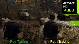 Resident Evil 4 Remake Path Tracing Mod vs Ray Tracing  GraphicsPerformance Comparison  RTX 4080 [upl. by Sivartal346]