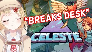 Amelia Watson Plays Celeste Rage Edition  Hololive Clips [upl. by Nylazor]