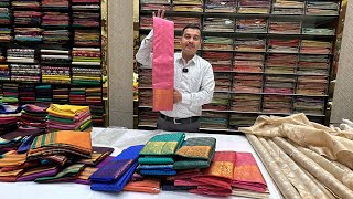 Bangalore Wholesale budget friendly gifting sarees amp Pure Mysore silk sarees Georgette sarees [upl. by Bechler]