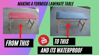 Making a Formica Laminate Table [upl. by Lashar]