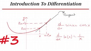 Intro to Differentiation Part 3  How To Differentiate Trig Exponential and Log Functions [upl. by Cecelia889]