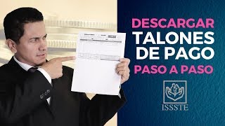 ¿Cómo descargar los talones de pago del ISSSTE [upl. by Kunin]