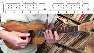 Asturias  Albéniz Ukulele fingerstyle tutorial [upl. by Yecac]