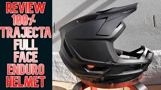 MTB  Quick Review  100 Trajecta  Full Face Enduro Helmet [upl. by Dolley]