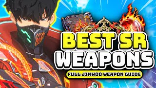 TOP 5 BEST SR WEAPONS FOR SUNG JINWOO  Solo Leveling Arise [upl. by Sifan]