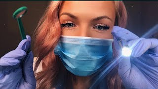 ASMR DENTAL EXAM ROLEPLAY VIDEO EDIT Inaudible Whispers Latex Gloves Scratching [upl. by Savart]