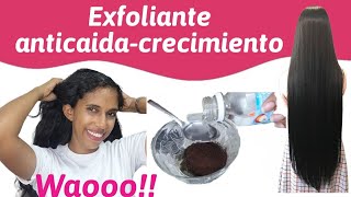 EXFOLIANTE para el CRECIMIENTO Y CAIDA del CABELLO [upl. by Judon]