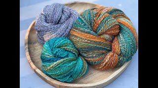 JK Fiber Arts TDF 2024 Stages 1618 3plying Sock Spin And 2plying PolwarthSilk With Final Yarns [upl. by Assyral]