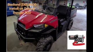 I Did This Badland zxr2500 Winch Install on a Polaris Ranger 500 [upl. by Debarath214]