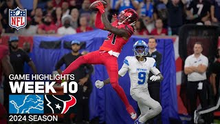 Detroit Lions vs Houston Texans Game Highlights  NFL 2024 Season Week 10 [upl. by Ahsikram]