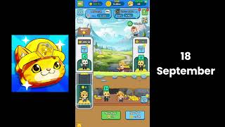 Cat Gold Miner Daily Combo Today 18 September  Claim 5000000 Reward Cat Gold Miner [upl. by Dolorita872]