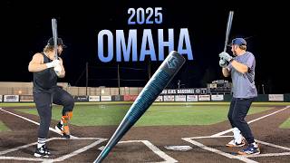 Hitting with the 2025 OMAHA  BBCOR Baseball Bat Review [upl. by Elyl]