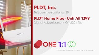 PLDT Home Fiber Unli All 1399 Digital Ad Q4 2024 10s Philippines 11ST [upl. by Riki]