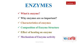 Enzyme defination Characteristics amd Mechanism of Enzyme Activity [upl. by Shena966]