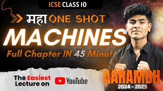 Machines ICSE Class 10 One Shot  20242025  Notes  Physics Chapter 3 [upl. by Llibyc469]