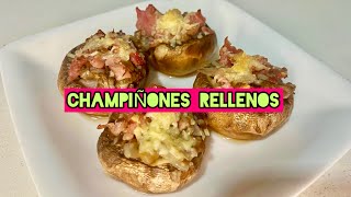 CHAMPIÑONES RELLENOS 🍄 RECETA FÁCIL [upl. by Anitnatsnok]