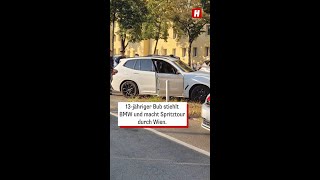 13jähriger Bub stiehlt BMW und macht Spritztour durch Wien [upl. by Hamel492]