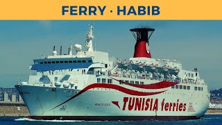 Departure of ferry HABIB in Marseille Tunisia Ferries [upl. by Mellar]