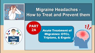 Migraine Headaches  Part 2A Treatment of Migraines  OTCs Triptans Ergots [upl. by Anwahsiek]