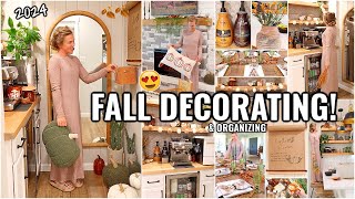 FALL HOME DECORATING amp ORGANIZATION IDEAS🍂 2024 FALL DECORATE WITH ME  ORGANIZING amp CLEANING [upl. by Aicatsanna165]